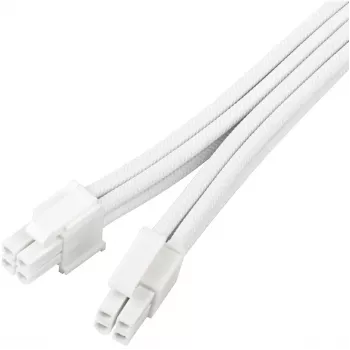 Przedłużacz kabla zasilającego SILVERSTONE EPS 12V 8-pin (30 cm) biały SST-PP07E-EPS8W-V2