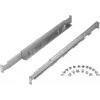 Zestaw szyn rack PowerWalker 10120531 — srebrny, szerokość 550 mm, wysokość 140 mm, głębokość 70 mm, obsługuje głębokość szafy rack 78–120 cm, waga 3,1 kg