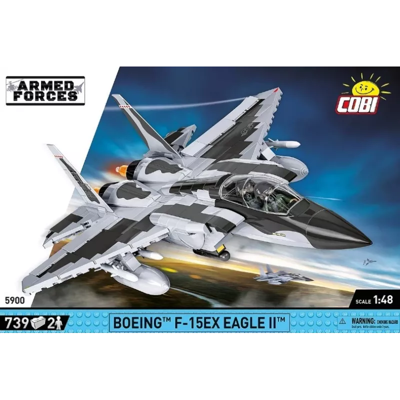 Klocki konstrukcyjne Cobi Boeing F-15EX Eagle II zestaw modelarski COIB-5900, kolekcjonerski model do sklejania