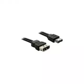 Power Over eSATA Extension kabel DeLOCK 84389 1m Male-Female Czarny