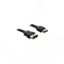 Power Over eSATA Extension kabel DeLOCK 84389 1m Male-Female Czarny
