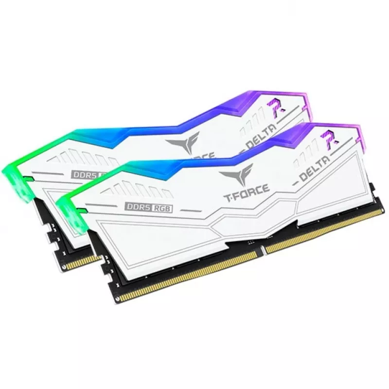 DIMM 64 GB DDR5-6000 (2x 32 GB) Dual-Kit, pamięć biała, FF4D564G6000HC38ADC01, Delta RGB, INTEL XMP