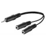 Kabel audio Microconnect AUDLL02 0,2 m 3,5 mm 2 x 3,5 mm czarny