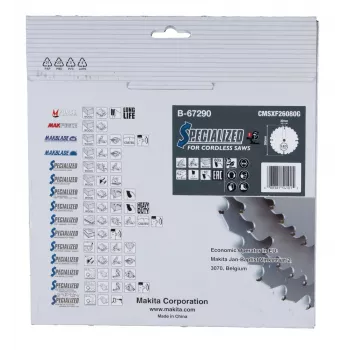 Tarcza do piły T.C.T. 260X2.15X30mm 10° T80 EFFICUT
