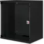 Wall-mount sieciowy cabinet ROLINE 19 cali 12U, 540x400 mm, zestaw podstawowy, czarny