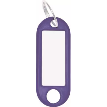 Zawieszki na klucze WEDO 262101803, niebieskie, 21×52 mm, opakowanie 10 szt.