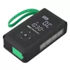 Power bank zielony Cell CJSGC03 8000 mAh Li‑Ion, wyświetlacz OLED, USB‑C i USB‑A, wyjście 500 mA, wbudowana latarka