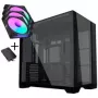 Lian Li O11 Vision Compact PC-Enclosure Bundle + 3x UNI FAN SL-INF 120 Reverse Blade Fan - czarny