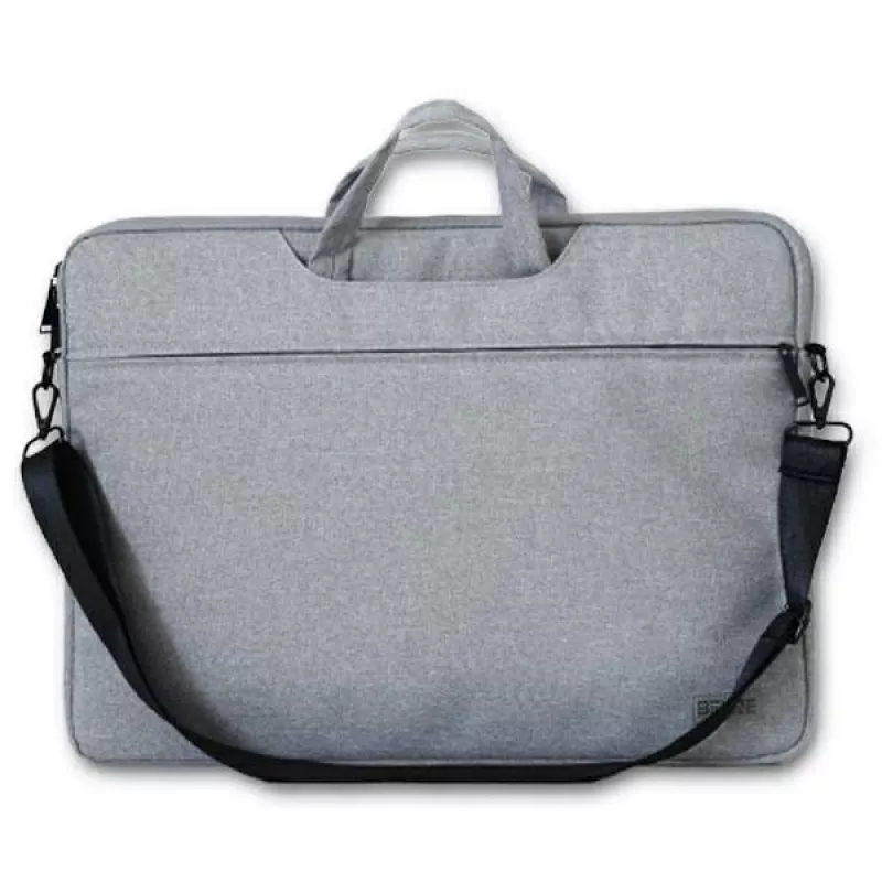 Torba na laptopa Beline 16 — szara wytrzymała lekka torba, mieści laptopy 16-calowe
