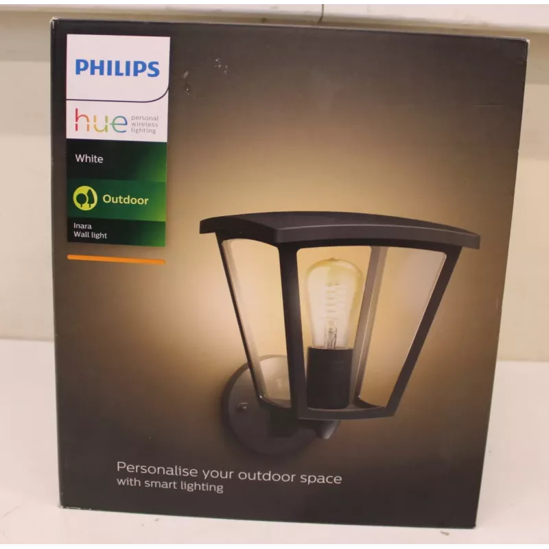 Lampa ścienna zewnętrzna Philips Inara | E27 LED 7W 550lm Ciepła biel IP44 CRI80