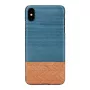Etui na smartfona man and wood dla iPhone XS Max — denim Czarny