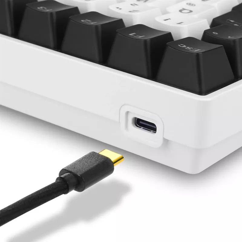 Klawiatura gamingowa Sharkoon SKILLER SGK50 S3 USB QWERTY rosyjski Biała