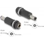 Adapter DELOCK DC 5,5x2,5 mm (żeński) na DC 5,5x2,1 mm (męski), czarny