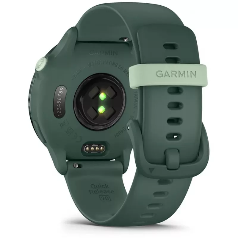 Smartwatch GARMIN vívoactive 6 – zegarek sportowy, koperta aluminiowo-polimerowa 42 mm, wyświetlacz AMOLED 1,2 cala, GPS, 5 ATM, optyczny pulsometr, SpO2, 8 GB, zielony
