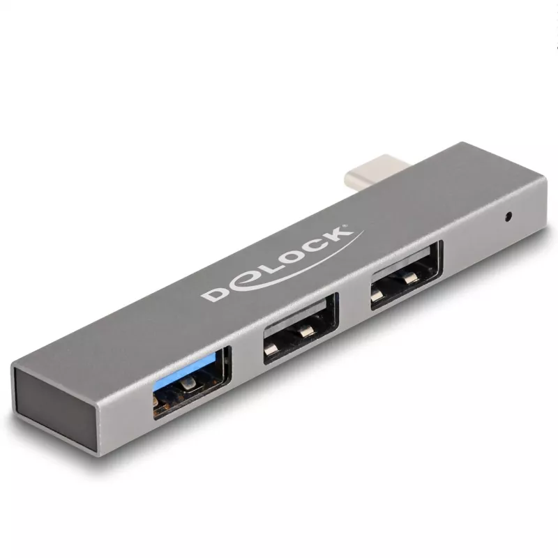 DeLOCK 3 Port cienki Hub USB USB Type-C 10 Gbps 2 x USB 2.0
