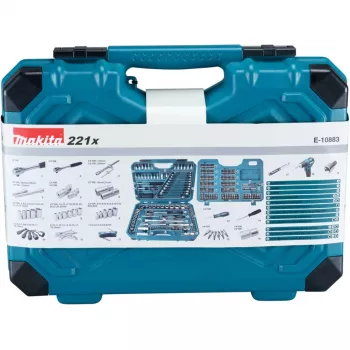 Zestaw narzędzi mechanicznych Makita E-10883, 221 narzędzi