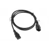 Lanberg CA-C13E-11CC-0018-BK Stromkabel Schwarz 1,8 m C13-Koppler C14-Koppler (CA-C13E-11CC-0018-BK)