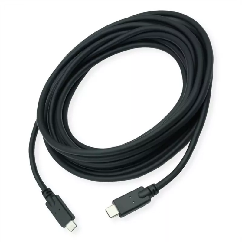 Kabel ROLINE USB 3.2 Gen 2 zgodny C-C ST/ST 10Gbit/s Emark 85W czarny 7 - Kabel - Cyfrowy/Dane