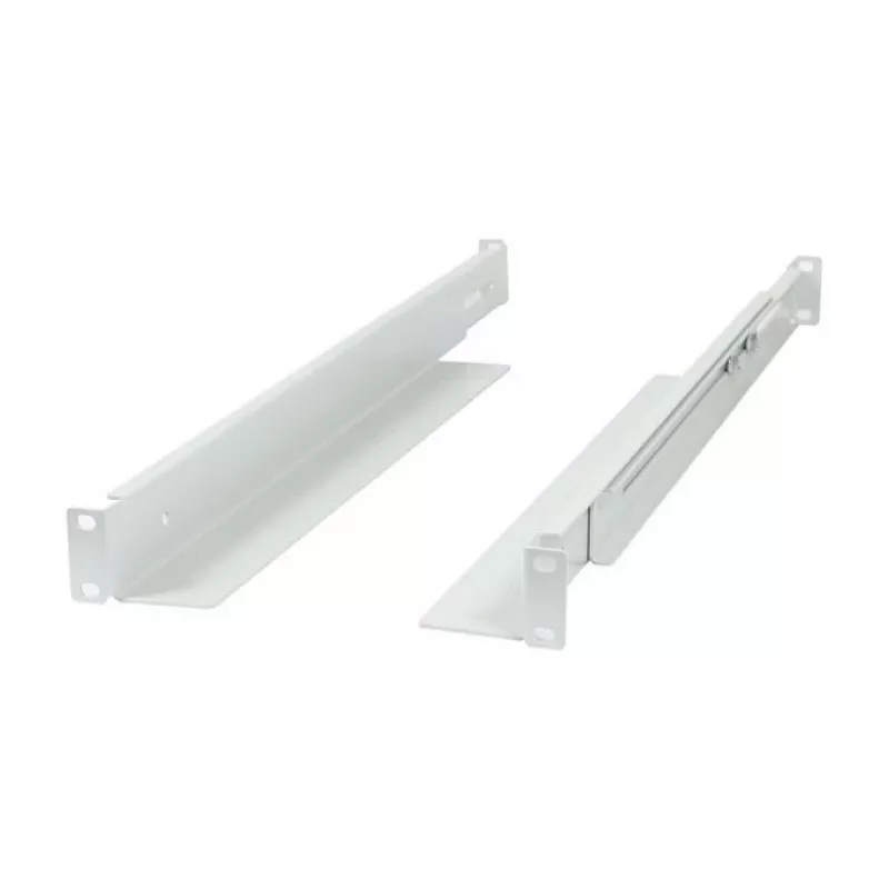 Montażowy wspornik L-szynowy ALLNET regulowana długość 502–849 mm jasnoszary, para