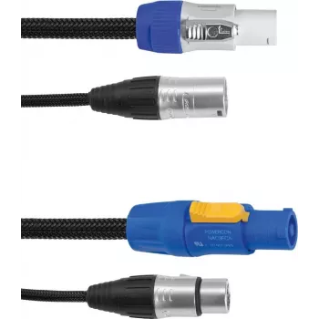 Kabel kombinowany DMX EUROLITE 30227780 P-Con na 3-pin XLR, 1,5 m