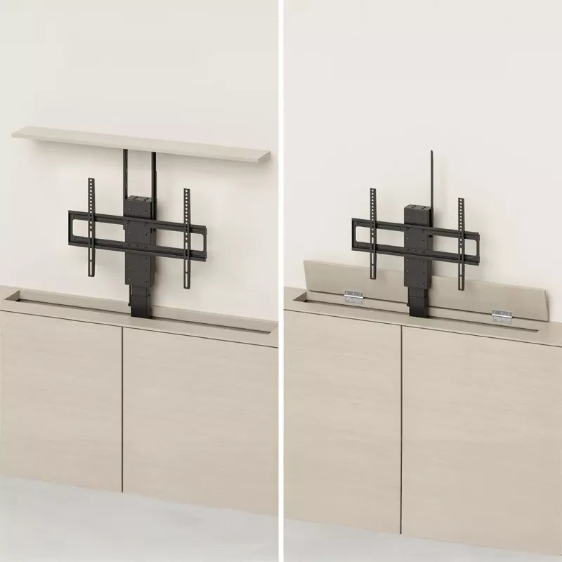 Maclean elektryczny uchwyt sufitowo-podłogowy, rozsuwany, 43''-88'', VESA 600x400, max 60kg, 100-240V AC, 50/60Hz