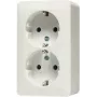 Gniazdo wtykowe Schuko JUNG 6020A AP600 2-krotne białe 6020A (6020A)