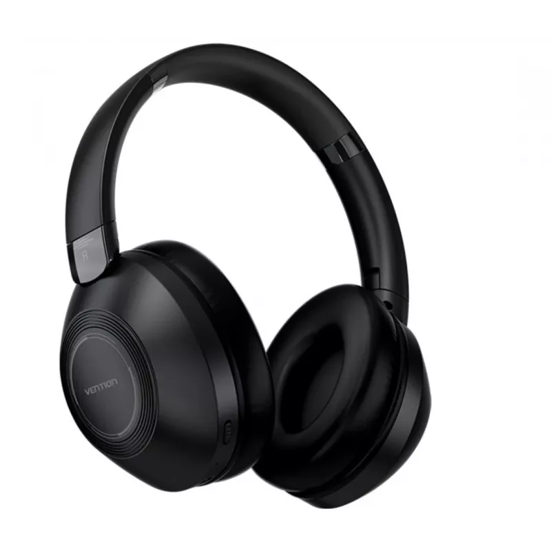 Zestaw słuchawkowy Vention NBBB0 SoundMate S11 — bezprzewodowe słuchawki nauszne Bluetooth 5.3, etui ładujące 400 mAh, do 20 godz., czarne