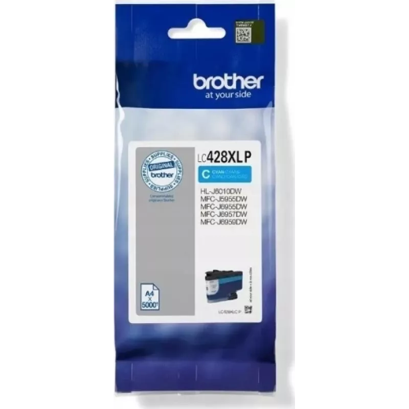 Brother LC-428XLCP wkład atramentowy 1 szt. Oryginalny cyjan