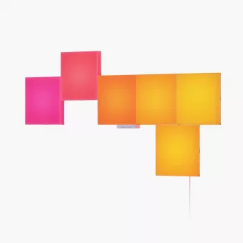 Zestaw paneli LED Nanoleaf N8100K02-6BS — kwadratowy RGB, 6 szt., AC 100–240 V, montaż na ścianie