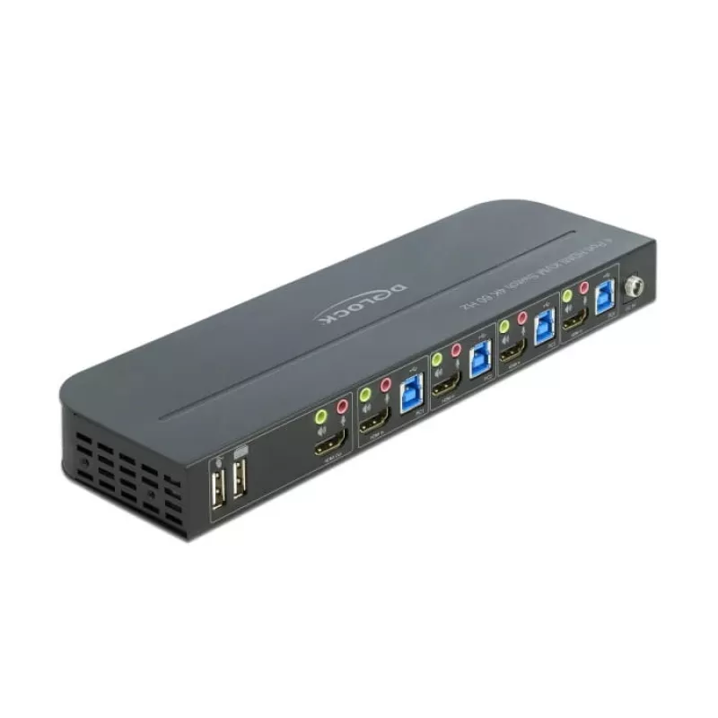 Przełącznik KVM DeLOCK 11483 Czarny
