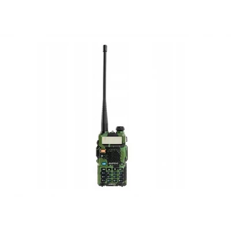 Ręczny radiotelefon Baofeng UV-5R 5W HT Camo — dwuzakresowy FM, 5 W, akumulator 1800 mAh