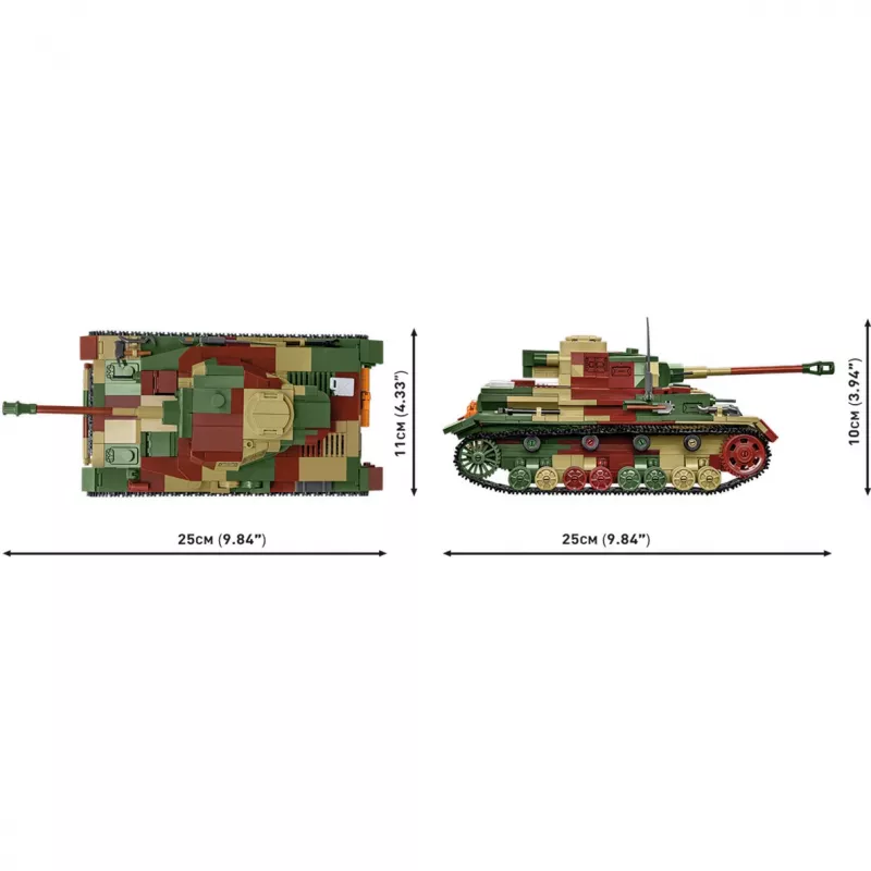 Blocks WWII PZKPFW IV AUSF.G 1107 klocki