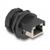 DeLOCK RJ45 Cat.6A Coupler IP67 wodoodporny pyłoszczelny czarny