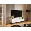 Szafka RTV Cama Meble VERA 190x40x50 cm, biały mat, blat z płyty wiórowej