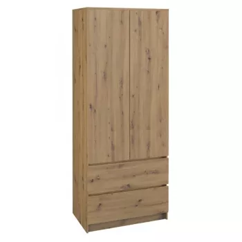 Topeshop SZAFA MALWA ART bedroom wardrobe/closet 5 shelves 2 drzwi(s) dąb