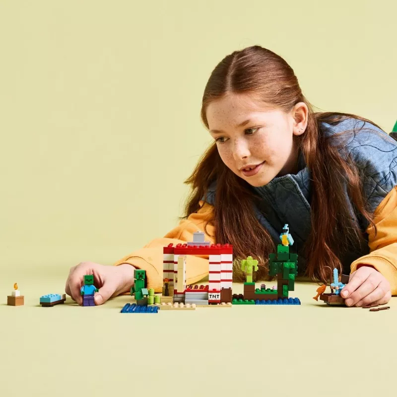 Zestaw konstrukcyjny LEGO Minecraft 21275 Dom w dżungli z TNT