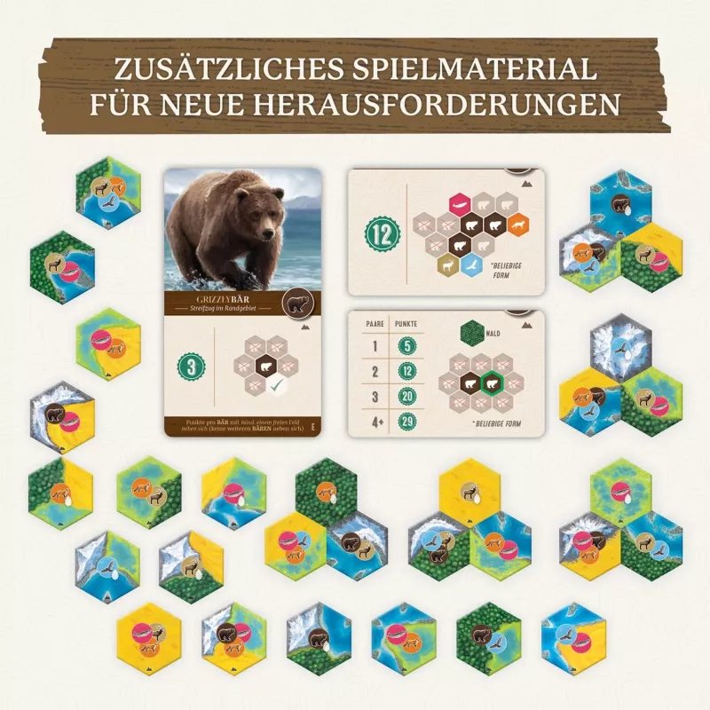 Kosmos Cascadia Landmarks, gra planszowa, Rodzinna, 10 lat, 60 min