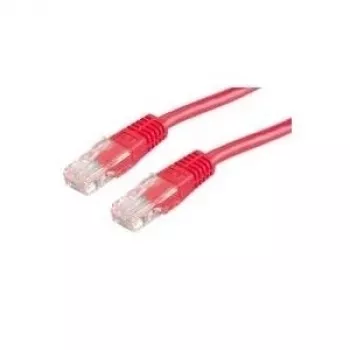 Kabel sieciowy RJ45 Value 21.99.1581, kabel krosowy CAT 6 U/UTP 10,00 m czerwony 1 szt.