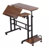 Maclean mobilne biurko pod laptopa, czarne, 80x60 cm, maks. 50 kg, regulacja wysokości 67-115 cm, MC-124 B