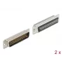 Wtyk D-Sub HD 50 pin męski metalowy do lutowania 2 sztuki DeLOCK 66705