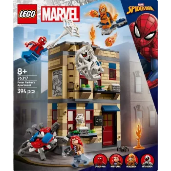 LEGO Marvel zestaw 76317 Mieszkanie Petera Parkera z minifigurką Spider-Mana