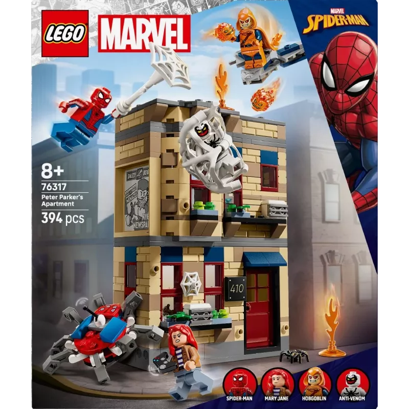 LEGO Marvel zestaw 76317 Mieszkanie Petera Parkera z minifigurką Spider-Mana