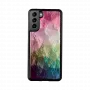 Etui na smartfona iKins do Samsung Galaxy S21+ — wzór kwiatu wodnego, czarne