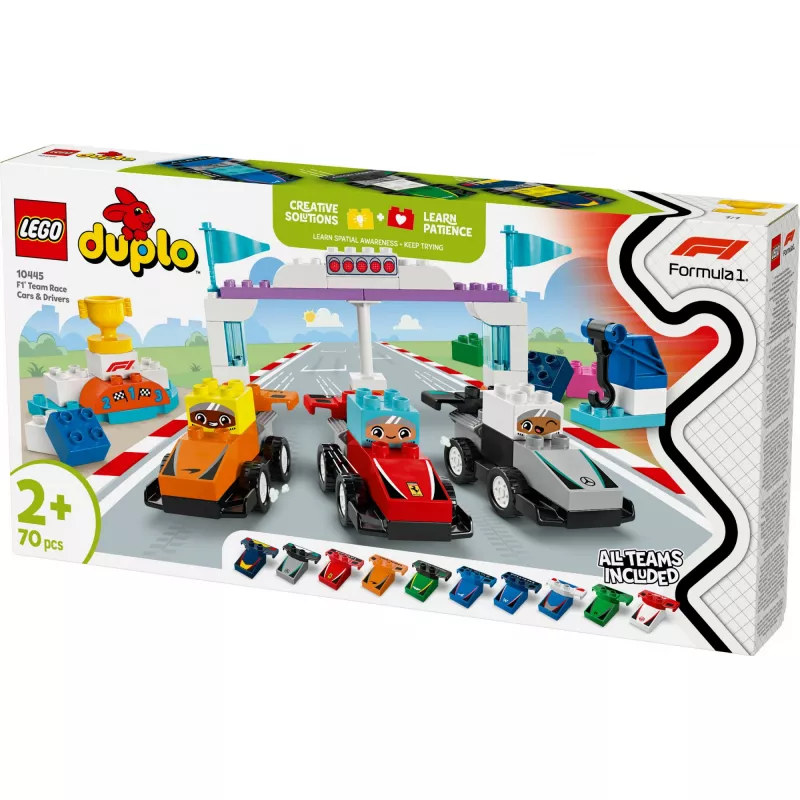 LEGO DUPLO 10445 Wyścigowe Samochody i Kierowcy F1