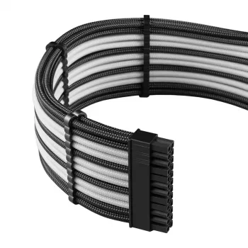 Zestaw przedłużaczy CableMod PRO ModMesh 12VHPWR od CableMod — czarno-biały, zestaw przedłużaczy PCIe 12VHPWR 16-pin