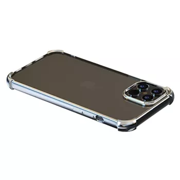 Etui miękkie Devia do iPhone 12 Pro Max — wstrząsoodporne, srebrny brokat