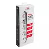 Listwa zasilająca MACLEAN MCE394W — 3 gniazda, 3×USB 2,1 A, 110–240 V AC, 2500 W, kabel 1,5 m, biała