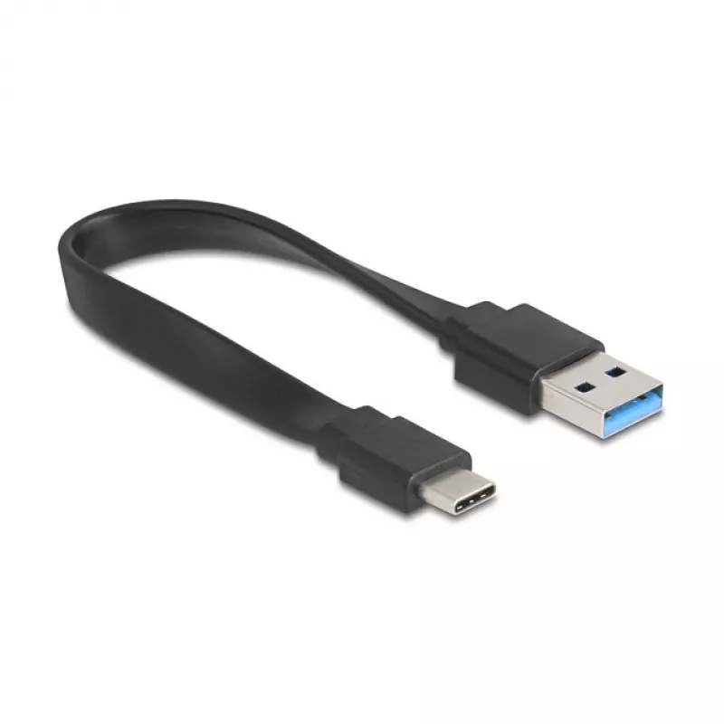 DELOCK USB 3.2 Gen 1 (3.1 Gen 1) 4-portowy hub z hostem Type-A + Type-C (5000 Mbit/s) Czarny/Przezroczysty