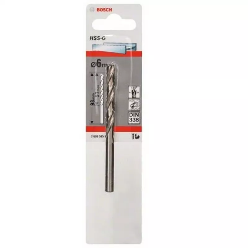 Wiertło kręte Bosch Metal wiertło do metalu HSS-G DIN 338