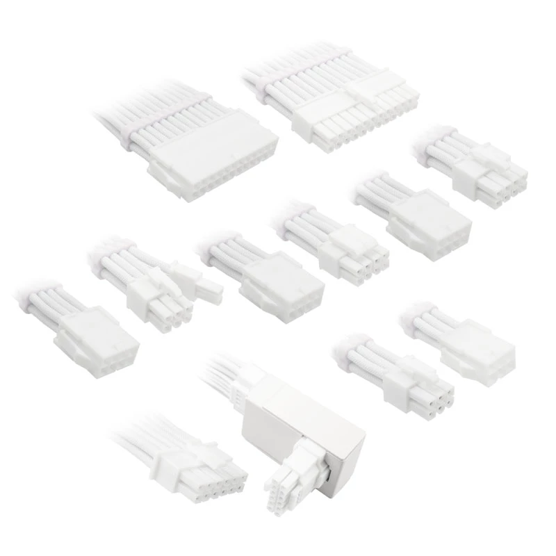 Zestaw przedłużaczy kabli Kolink Core Pro COREPRO-EK-12VT1-WHT 12V 2x6-pin biały